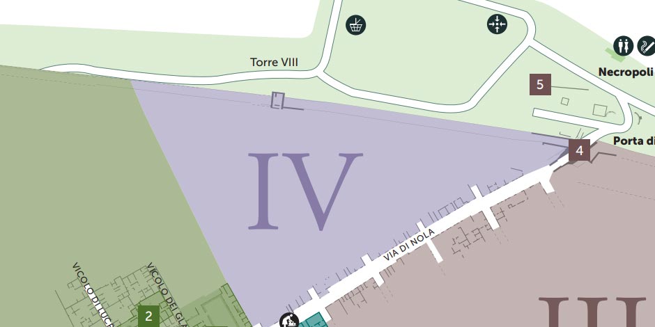 Regio IV: Zone encore à fouiller