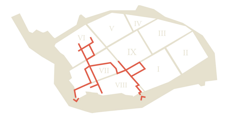 Itinéraire rouge de 3 h